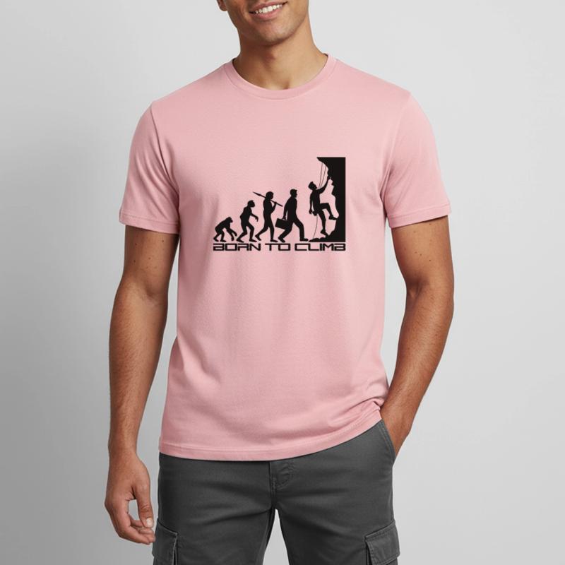 né pour gravir l'évolution évolution née raide T-shirt respirant Homme