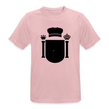 España escudo de armas coat of arms - Männer T-Shirt atmungsaktiv - Rosa - Vorne - AI Model Male 185 dark (185cm)