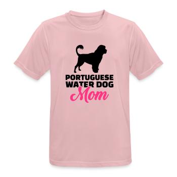 Portugiesischer Wasserhund - Männer T-Shirt atmungsaktiv - Rosa - Vorne - AI Model Male 185 dark (185cm)