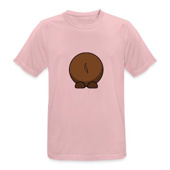 Wildebeest from behind. gift idea - Men's Breathable T-Shirt - pink - Front - AI Model Male 185 dark (185cm)