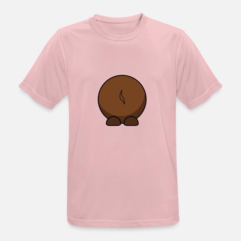 Gnu von hinten. Geschenkidee - Männer T-Shirt atmungsaktiv - Rosa