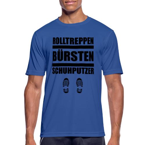 Rolltreppenbürstenschuhputzer - Männer T-Shirt atmungsaktiv