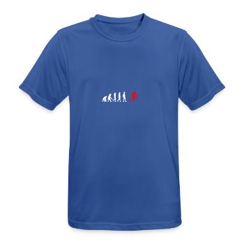EVOLUTION bicycle cycling bike - Männer T-Shirt atmungsaktiv - Royalblau - Vorne - AI Model Male 185 dark (185cm)