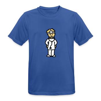 Docteur: 3 - T-shirt respirant Homme - bleu royal - Devant - AI Model Male 185 dark (185cm)
