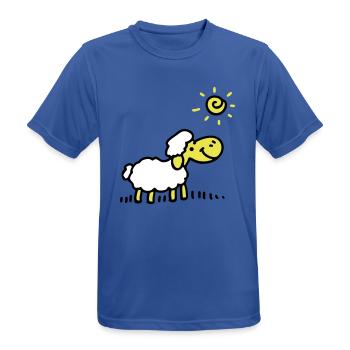 Schäfchen Sonne 3 - Männer T-Shirt atmungsaktiv - Royalblau - Vorne - AI Model Male 185 dark (185cm)