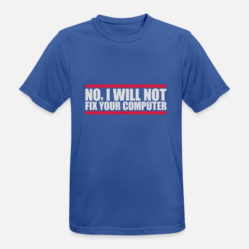 not fix your computer - Männer T-Shirt atmungsaktiv - Royalblau