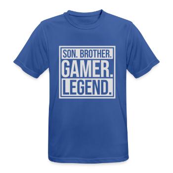 son brother gamer legend - Männer T-Shirt atmungsaktiv - Royalblau - Vorne - AI Model Male 185 dark (185cm)