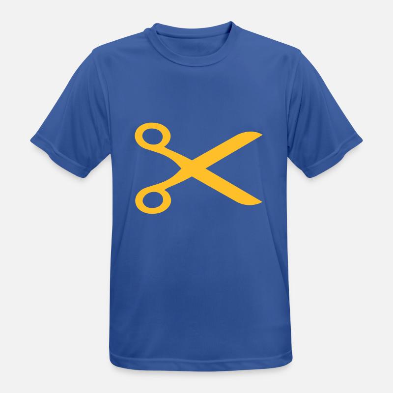 Barber scissors - Men's Breathable T-Shirt - royal blue