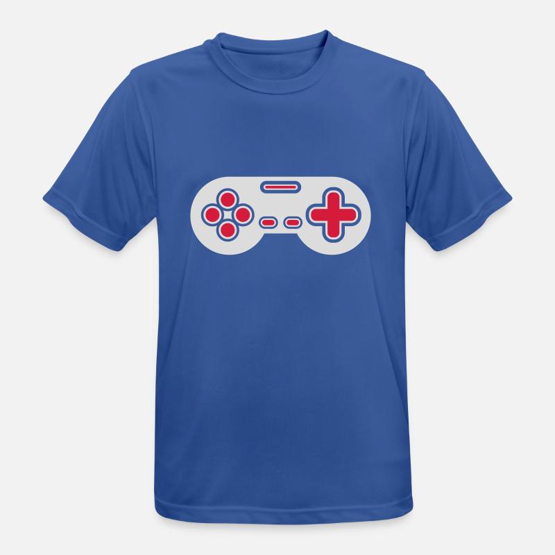 Conception Retro Gamer Controller - T-shirt respirant Homme - bleu royal