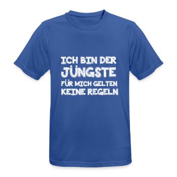 Ich bin der Jüngste - Männer T-Shirt atmungsaktiv - Royalblau - Vorne - AI Model Male 185 dark (185cm)