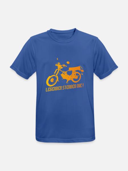 Simson S51 Enduro Legende - Männer T-Shirt atmungsaktiv - Royalblau