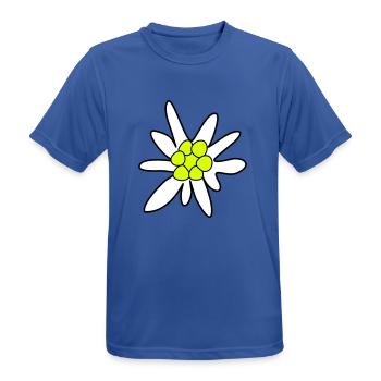Edelweiss, fleur - T-shirt respirant Homme - bleu royal - Devant - AI Model Male 185 dark (185cm)