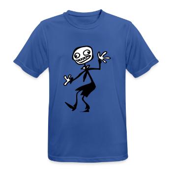 Scray man Zombie - Männer T-Shirt atmungsaktiv - Royalblau - Vorne - AI Model Male 185 dark (185cm)