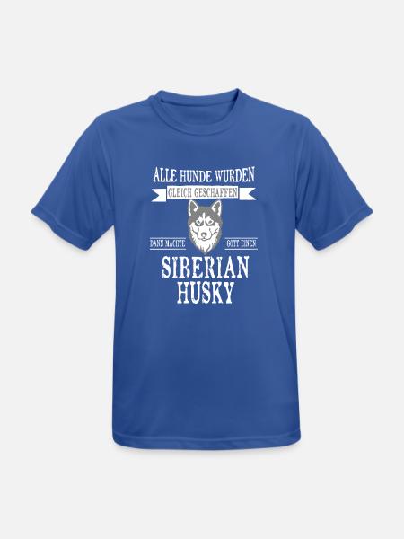 Alle Hunde Siberian Husky - Männer T-Shirt atmungsaktiv - Royalblau