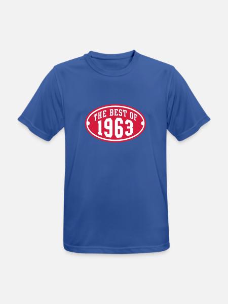 THE BEST OF 1963 2C Birthday Anniversaire - Männer T-Shirt atmungsaktiv - Royalblau
