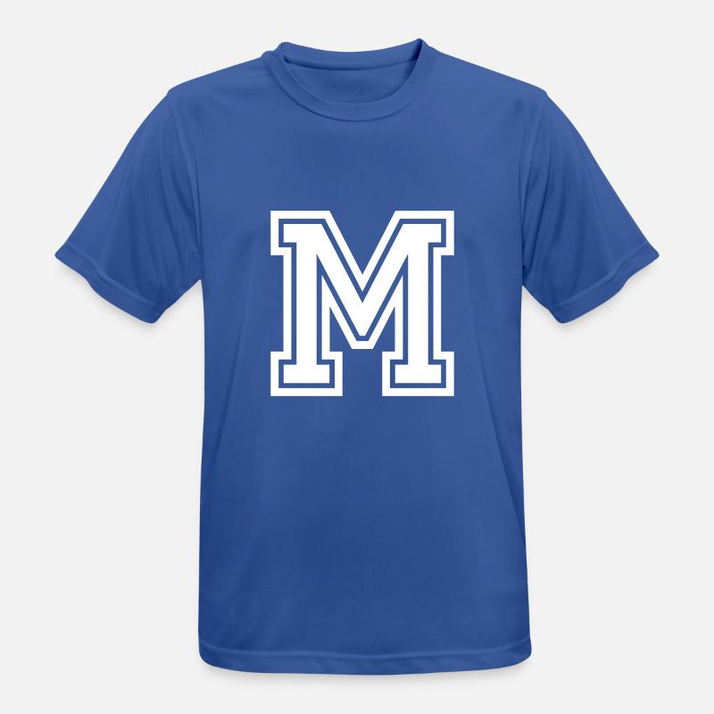 M - Männer T-Shirt atmungsaktiv - Royalblau