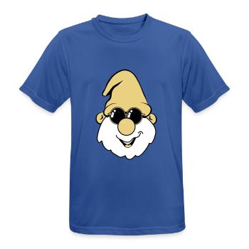 Wichtel Mütze Sonnenbrille - Männer T-Shirt atmungsaktiv - Royalblau - Vorne - AI Model Male 185 dark (185cm)