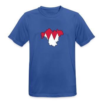 Franken - Männer T-Shirt atmungsaktiv - Royalblau - Vorne - AI Model Male 185 dark (185cm)