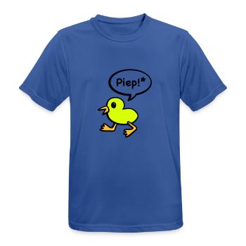 beep bird - Men's Breathable T-Shirt - royal blue - Front - AI Model Male 185 dark (185cm)