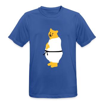 taekwondo bear - T-shirt respirant Homme - bleu royal - Devant - AI Model Male 185 dark (185cm)