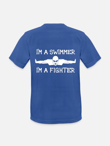 I'm a swimmer / I'm a fighter - Männer T-Shirt atmungsaktiv - Royalblau
