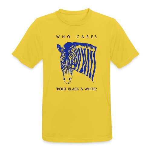 Zebra Who Cares? - Männer T-Shirt atmungsaktiv