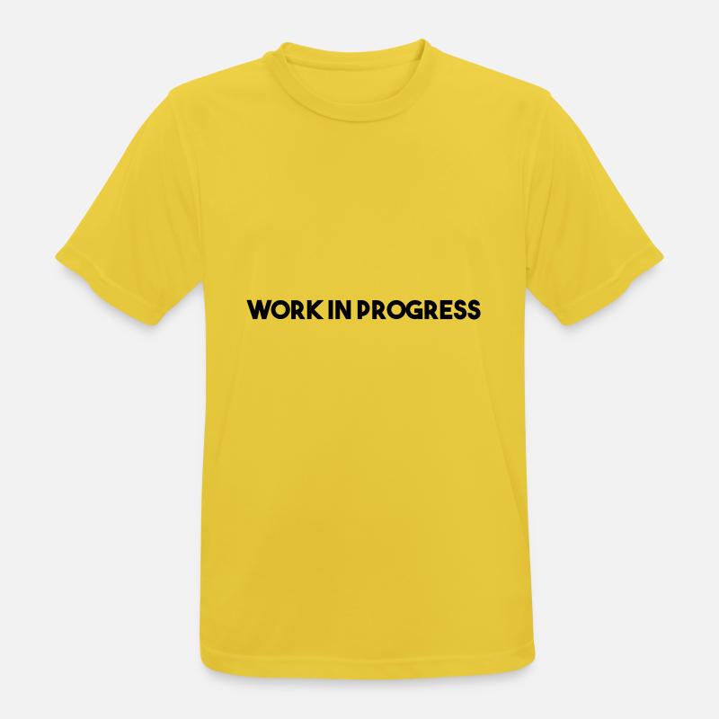work in progress - Men's Breathable T-Shirt - sunshine