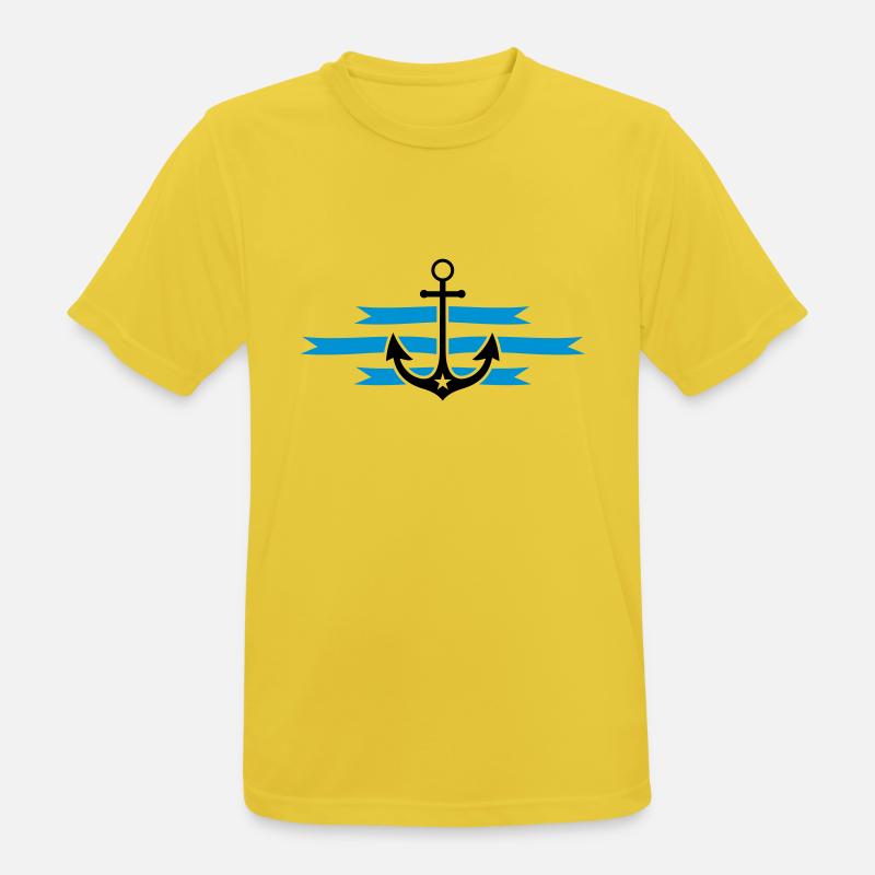 anchor - Men's Breathable T-Shirt - sunshine