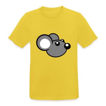 Mouse Mouse Cute Little Rat Rodent Friendly - Men's Breathable T-Shirt - sunshine - Front - AI Model Male 185 dark (185cm)