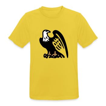 Adler aquila2 - Männer T-Shirt atmungsaktiv - Sonnengelb - Vorne - AI Model Male 185 dark (185cm)