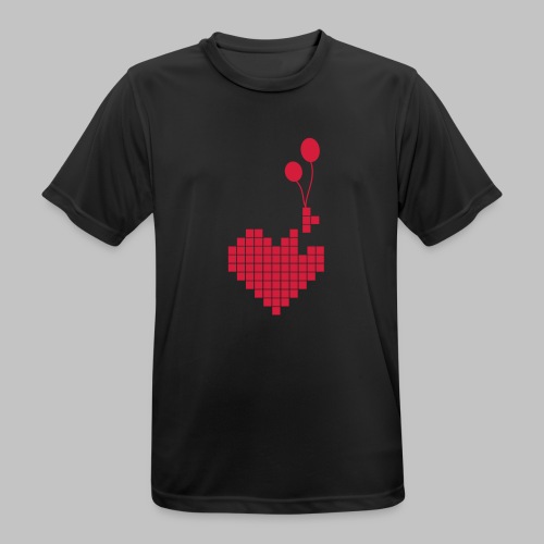 heart and balloons - Men's Breathable T-Shirt