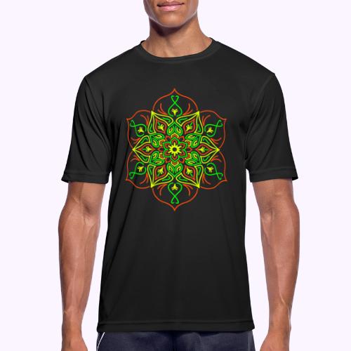 Fire lotusblomst - Herre T-shirt svedtransporterende