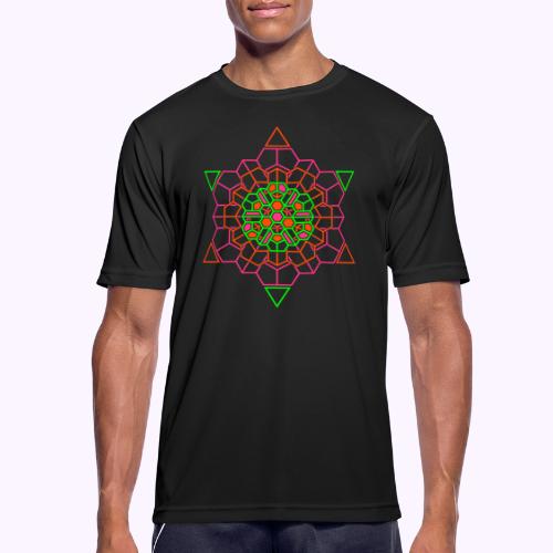 Cosmic Crystal Front - Herre T-shirt svedtransporterende