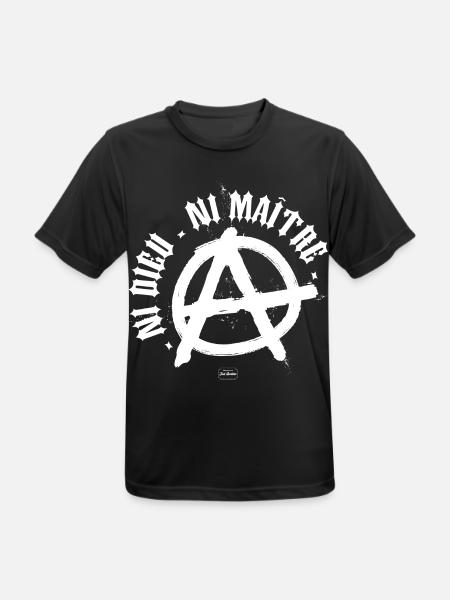 Weder Gott noch Meister - Männer T-Shirt atmungsaktiv - Schwarz