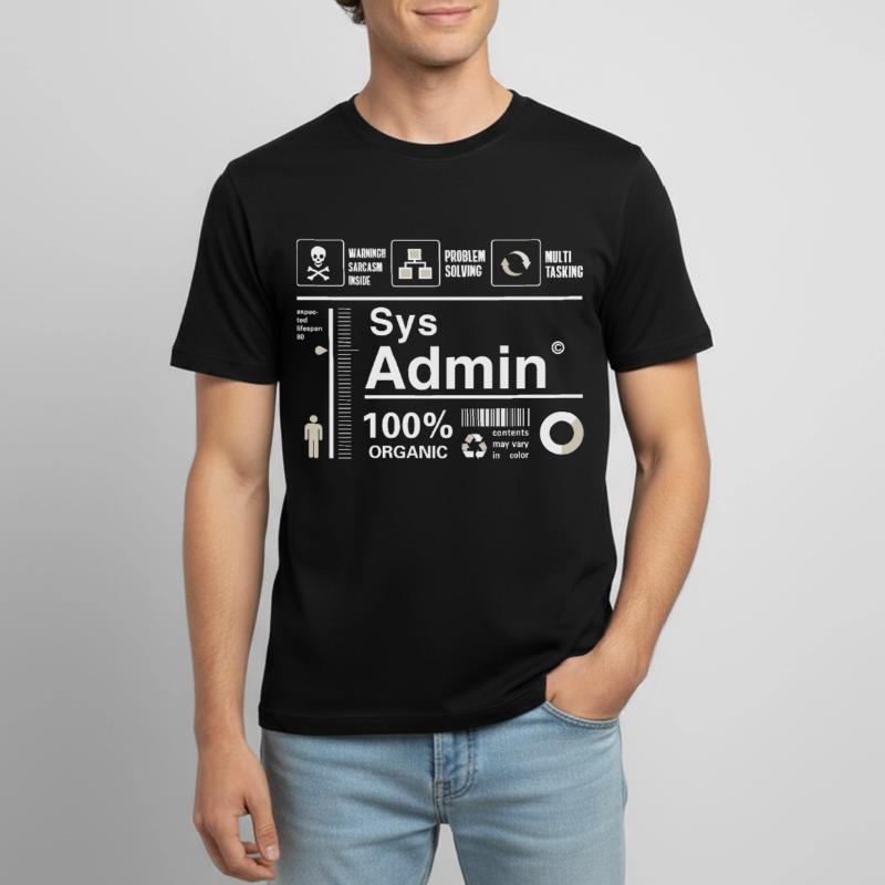 Sys Admin Programming Computer Nerd pc Board cpu Men's Breathable T-Shirt