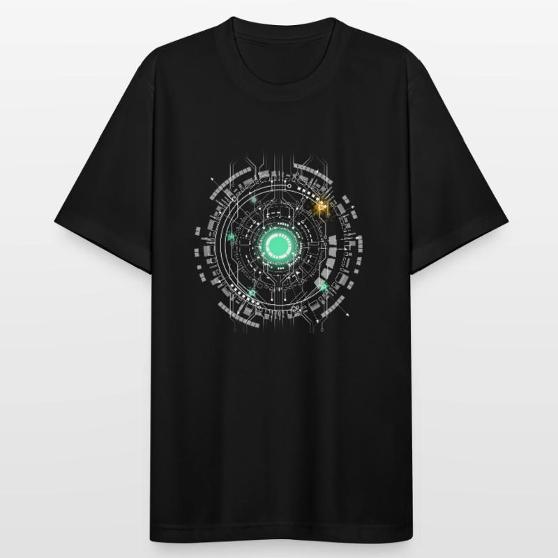 nerd CPU core ordinateur code pc carte spatiale T-shirt respirant Homme