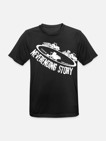 Farming neverending story - Men's Breathable T-Shirt - black