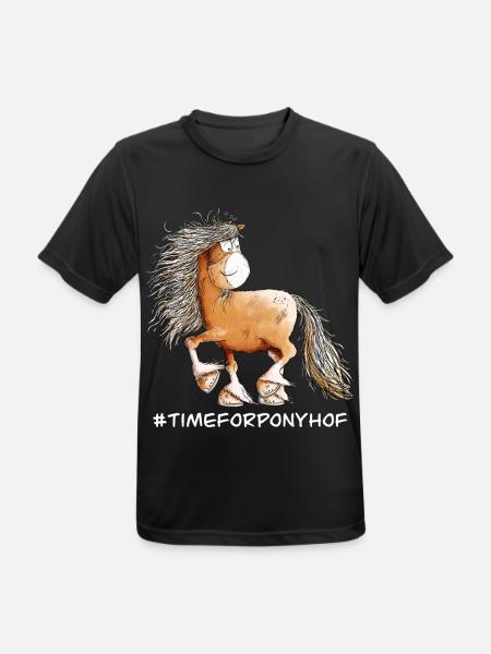 Lustiges Pferd I Pferdemotiv Ponyhof Fun - Männer T-Shirt atmungsaktiv - Schwarz