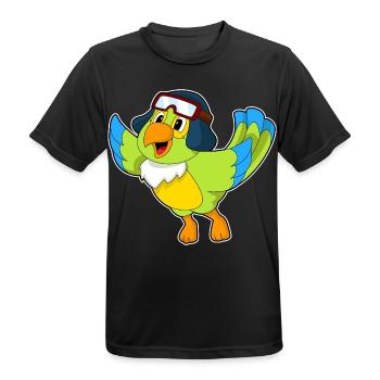 Casquette pilote Parrot - T-shirt respirant Homme - noir - Devant - AI Model Male 178 light (178cm)