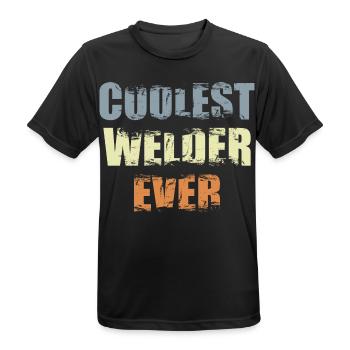 Soudeur cool - T-shirt respirant Homme - noir - Devant - AI Model Male 178 light (178cm)