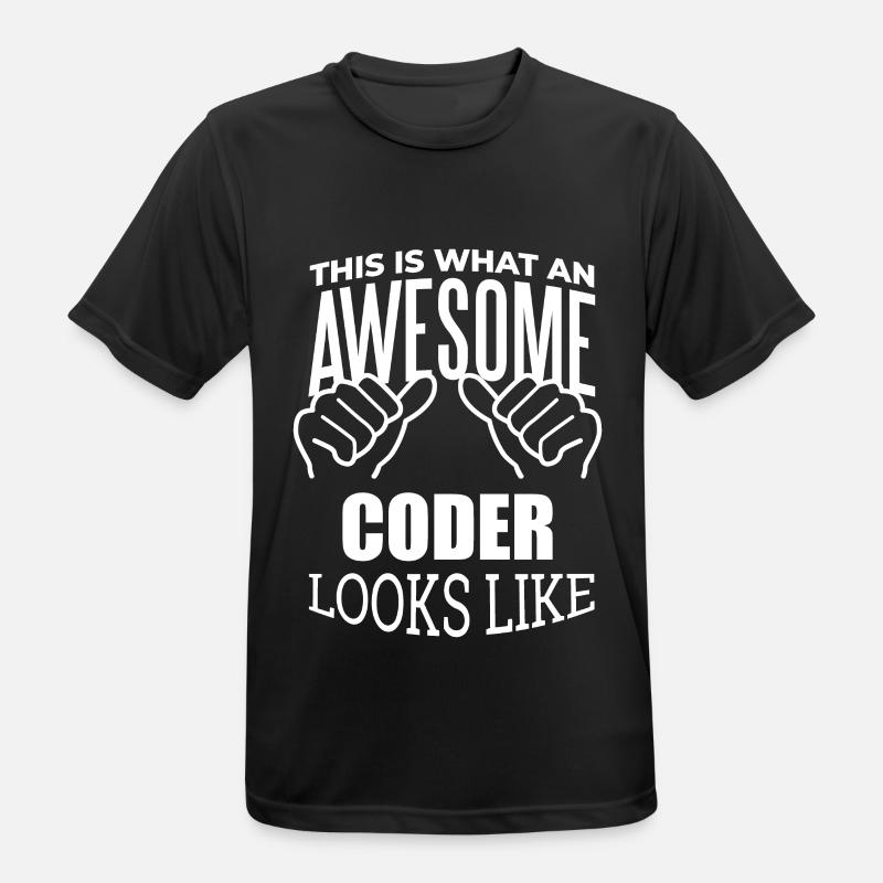 Coder - Men's Breathable T-Shirt - black