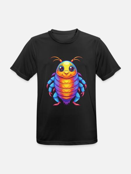 Seelaus buntes Kawaii Cartoon Meerestier - Männer T-Shirt atmungsaktiv - Schwarz
