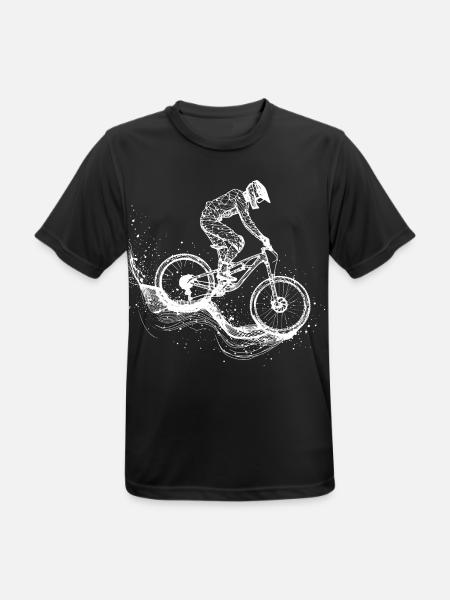 Dessin VTT - T-shirt respirant Homme - noir