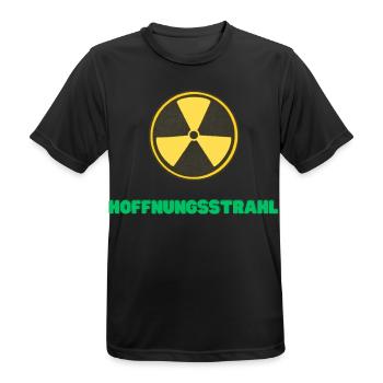 Hoffnungsstrahl - Männer T-Shirt atmungsaktiv - Schwarz - Vorne - AI Model Male 178 light (178cm)