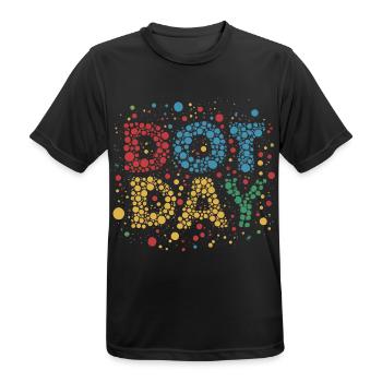 DOT-TAG - Männer T-Shirt atmungsaktiv - Schwarz - Vorne - AI Model Male 178 light (178cm)