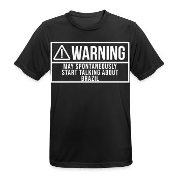 Brésil - T-shirt respirant Homme - noir - Devant - AI Model Male 178 light (178cm)