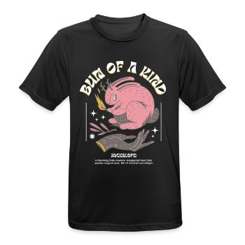 Jackalope mystique – Unique et magique - T-shirt respirant Homme - noir - Devant - AI Model Male 178 light (178cm)