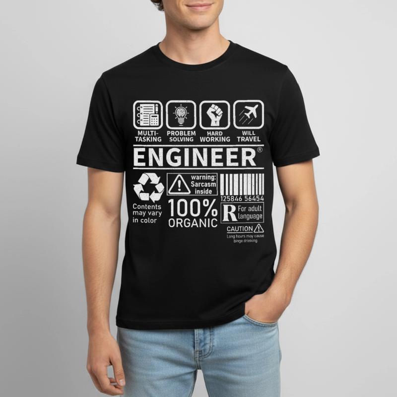 engineer multitasking problem solving hard working Männer T-Shirt atmungsaktiv