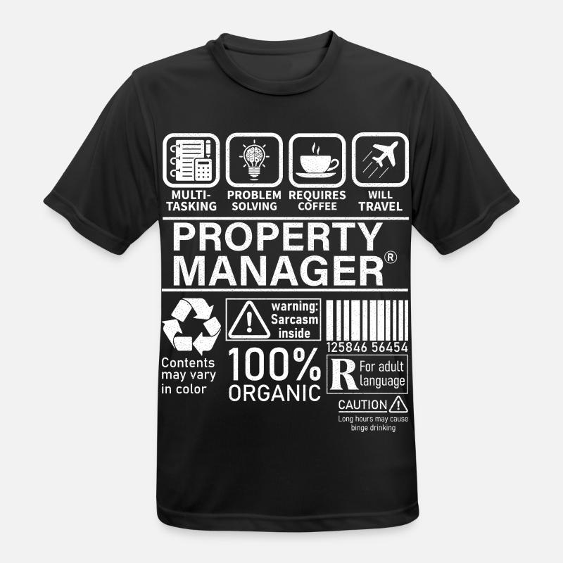 Property Manager Multi Tasking Problem Solving - Men's Breathable T-Shirt - black