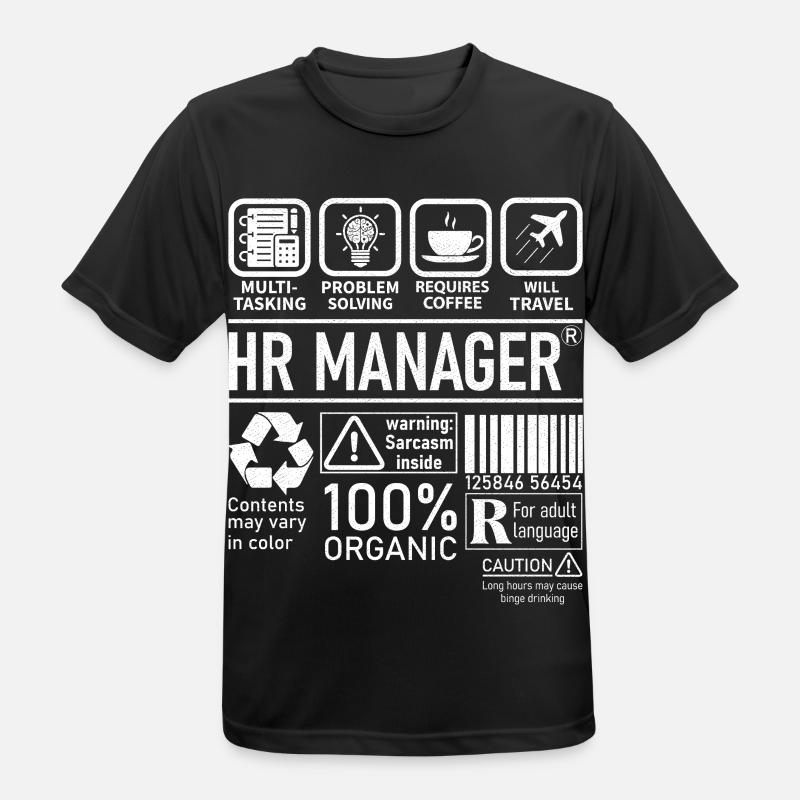 Hr Manager multi tasking problem solving - Männer T-Shirt atmungsaktiv - Schwarz